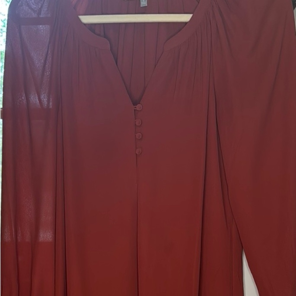 Daniel Rainn Rust Colored Blouse